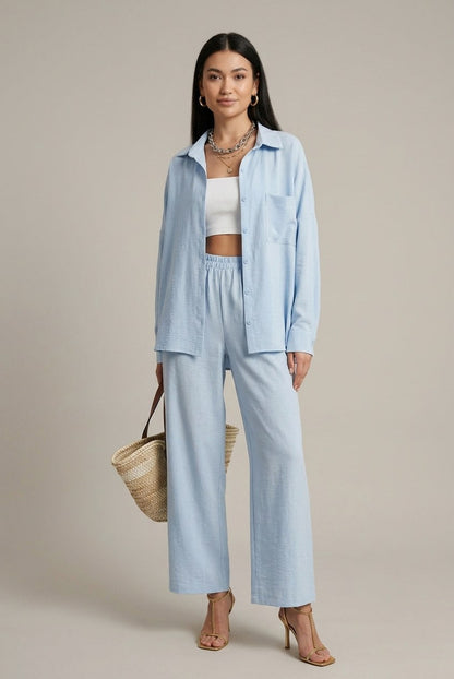 Relaxed High Waisted Wide Leg Pants