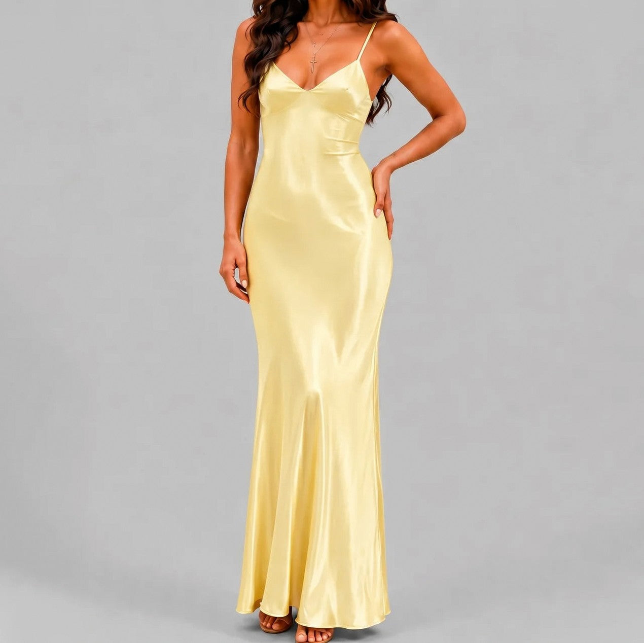 Satin Slip Maxi Dress