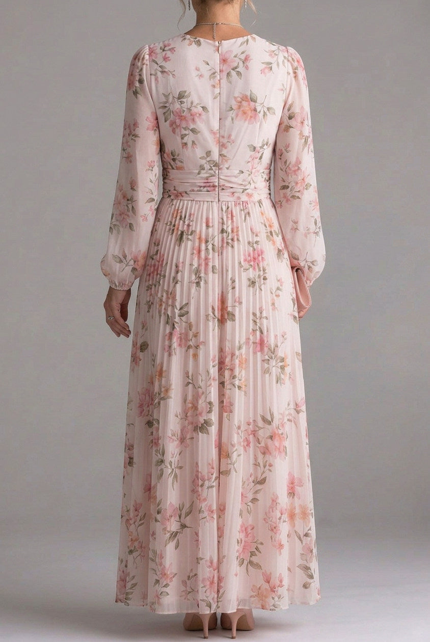 Floral Long Sleeve Maxi Dress