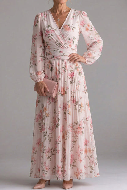 Floral Long Sleeve Maxi Dress