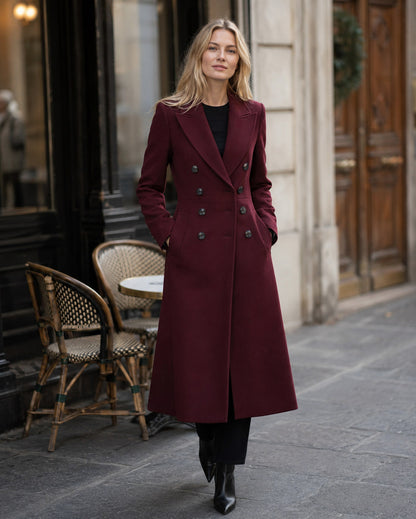 Double Breasted Wool Coat